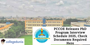 PCCOE Releases PhD Program Interview Schedule 2025, Check Documents Required Here
